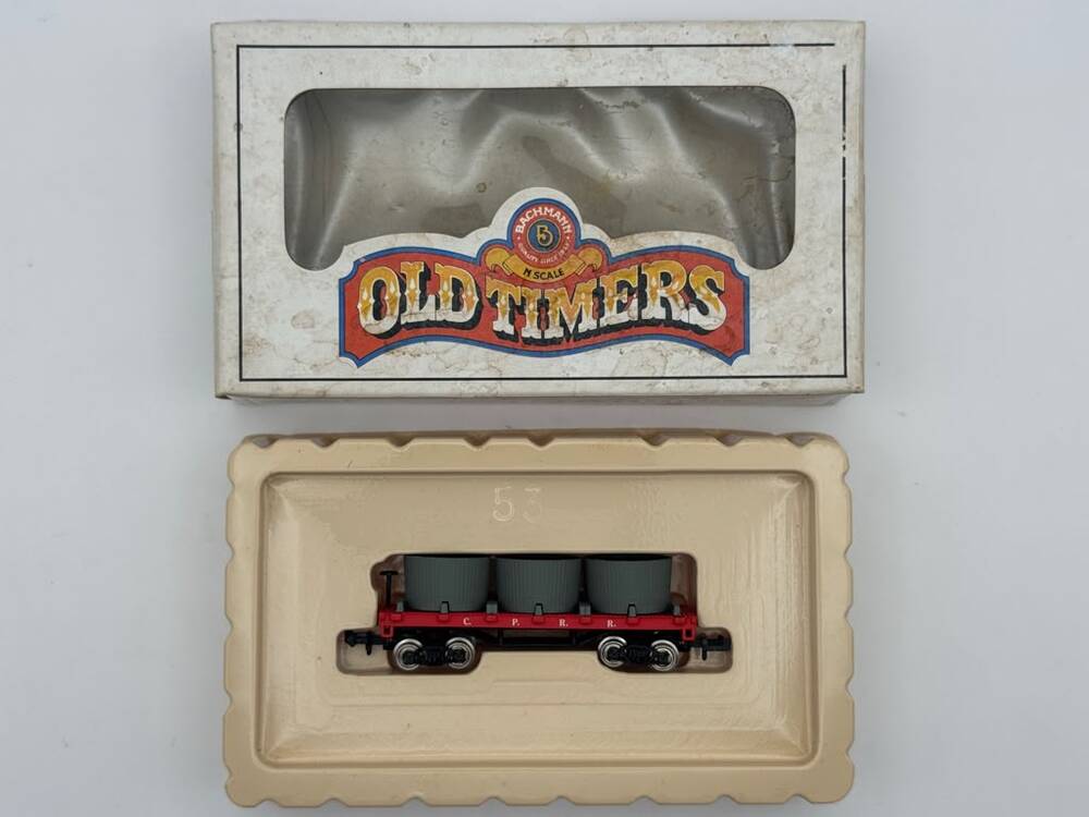 Bachmann N Scale 34ft CP Water Tank Car 53-1053-24 Old Timer Original Box